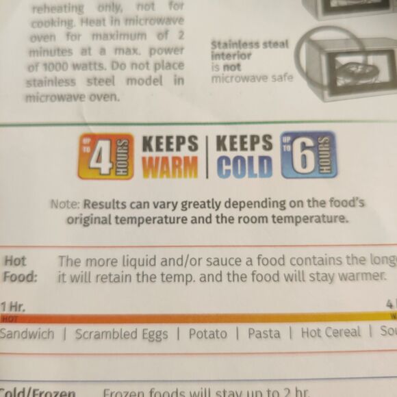 2pc BPA Free,Insulated Leak Proof Lunch Boxes for Adults and Kids,Cold and Hot - Picture 9 of 12